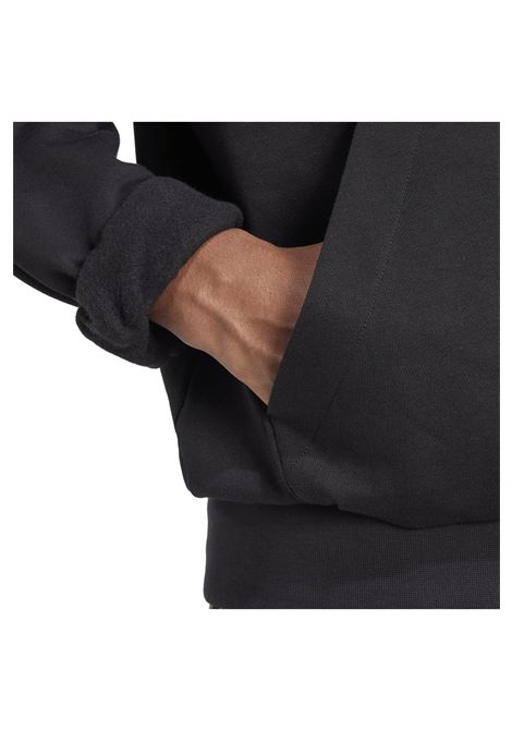 Felpa Adidas Essentials Feelcozy Fleece con Cappuccio Nero Uomo ADIDAS CORE | Felpe | JE3807-